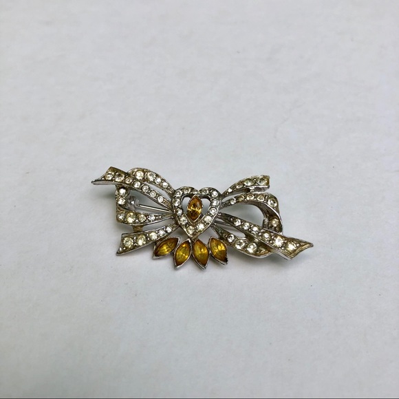Joseph Wiesner Rhinestone Brooch pin - Picture 2 of 4